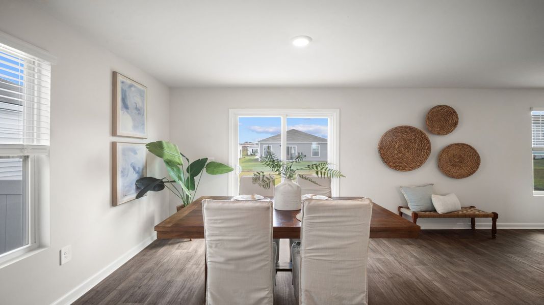 Furnished interior view inside a new home in The Groves at Bees Creek, Ridgeland (Image 10).