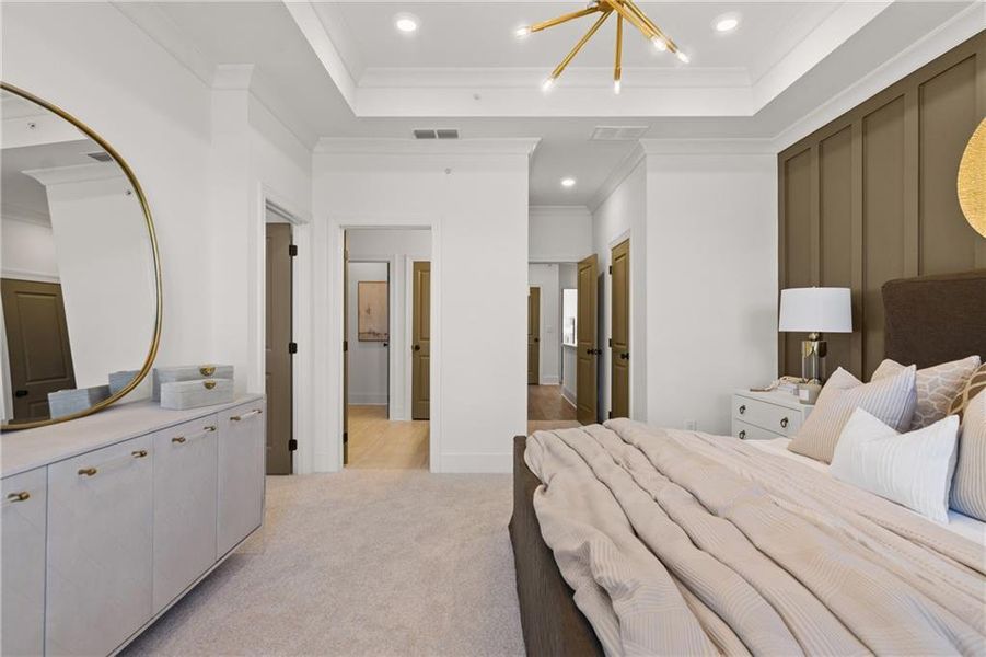 Furnished interior view inside a new home in IveyBrooke, Alpharetta (Image 18).