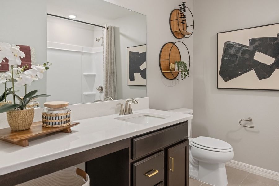 Quartz countertops at bath 2 Quartz countertops at bath 2