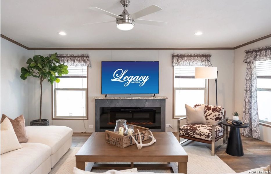 Furnished interior view inside a new home in , Elmendorf (Image 21).