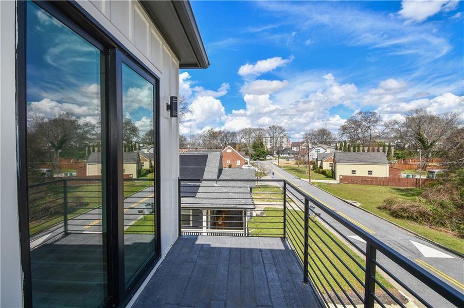 Exterior details and patio area of a home in , Atlanta (Image 35).