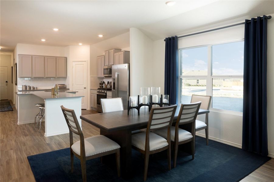 Furnished interior view inside a new home in Plum Creek North, Kyle (Image 10).