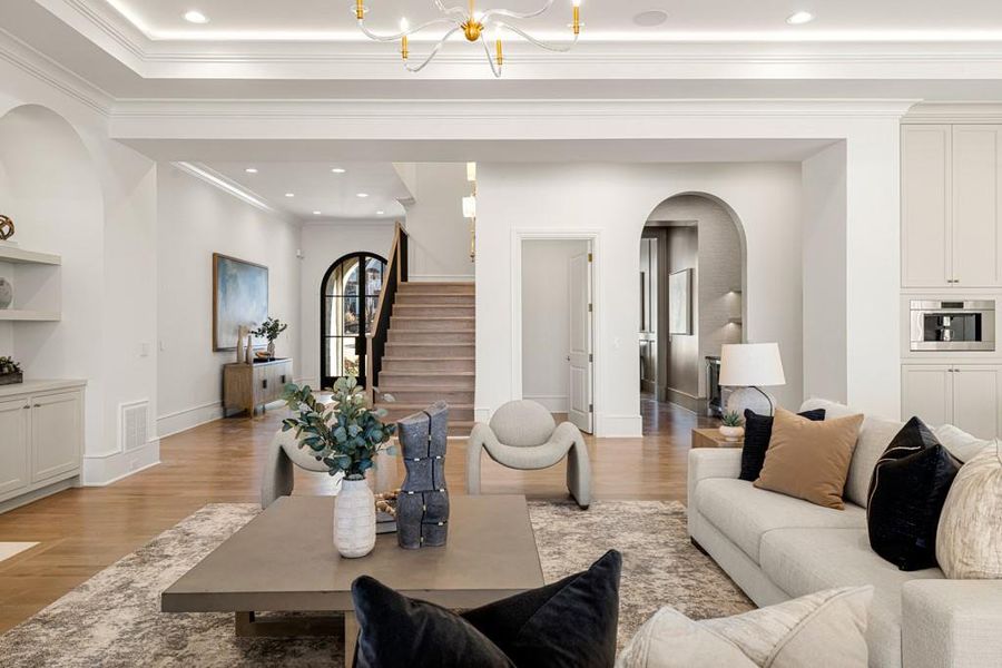 Furnished interior view inside a new home in , Milton (Image 12).