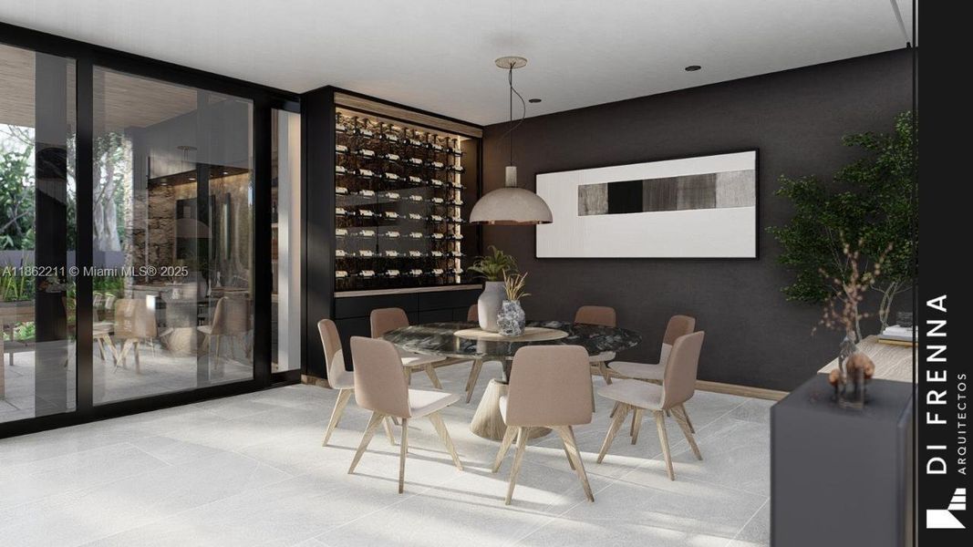 Furnished interior view inside a new home in , Miami (Image 34).