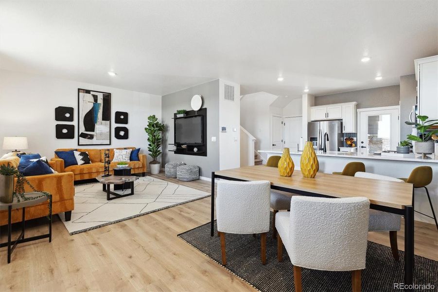 Furnished interior view inside a new home in Horizon Uptown, Aurora (Image 15).