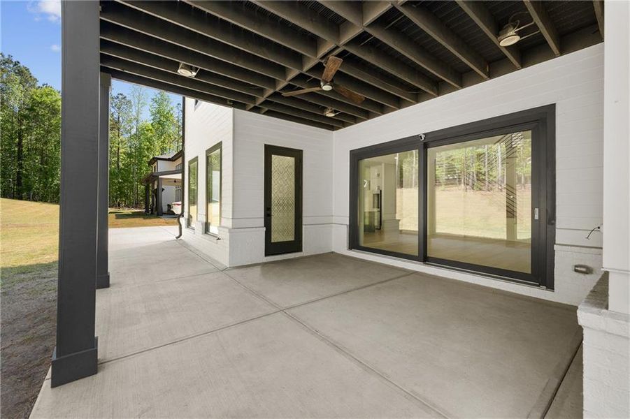 Exterior details and patio area of a home in , Sugar Hill (Image 32).