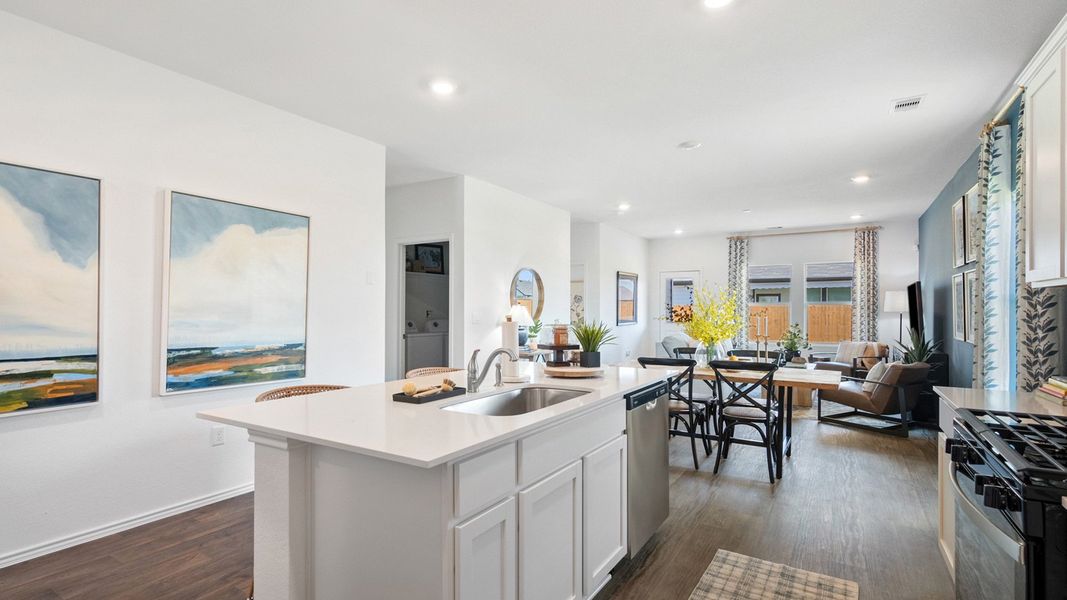 Representative furnished interior of a home built from the The Kendall by D.R. Horton in Talavera, Kyle (Image 8). Representative furnished interior of a home built from the The Kendall by D.R. Horton in Talavera, Kyle (Image 8).