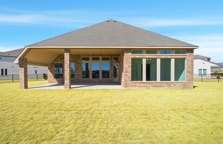 Exterior details and patio area of a home in , Cypress (Image 25).