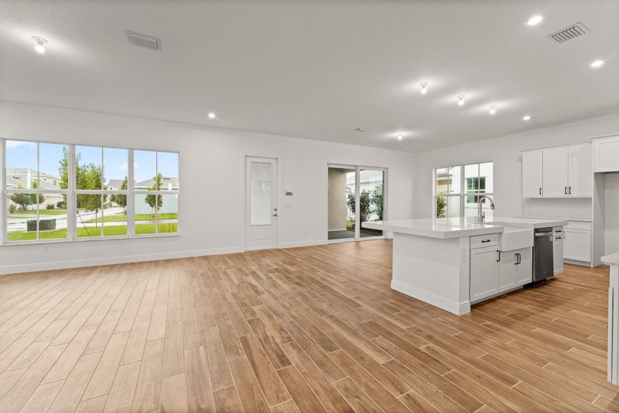 Representative unfurnished interior of a home built from the Bellis by Mattamy Homes in Newfield - Rosette Park, Palm City (Image 12).