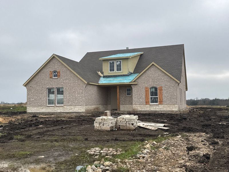 In-progress construction of a new home in Fannin Ranch, Leonard, TX (Image 3).