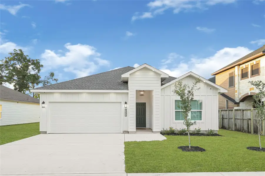 Front exterior of a new home in , Houston, TX, highlighting curb appeal (Image 2). Front exterior of a new home in , Houston, TX, highlighting curb appeal (Image 2).