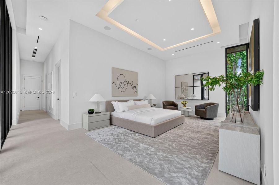 Furnished interior view inside a new home in , Miami (Image 16).