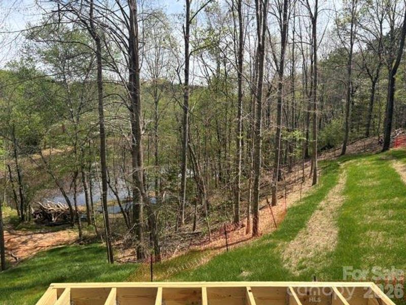 view during construction from back deck