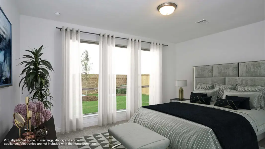 Furnished interior view inside a new home in Grand Central Park, Conroe (Image 7).