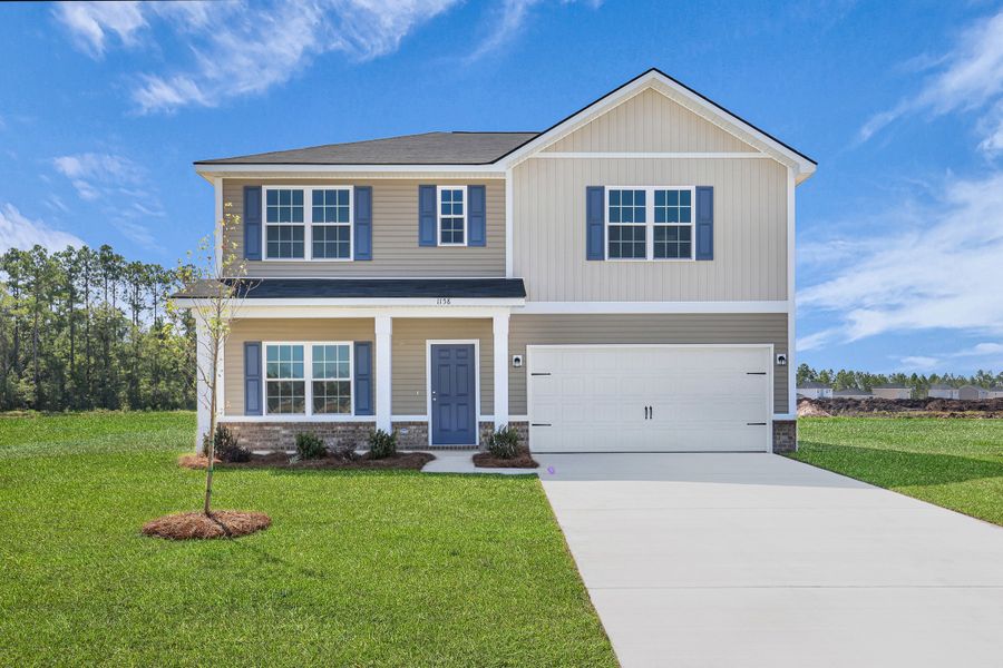 Representative exterior photo of a completed home built from the The Duncan by RTS Homes in The Village at Sassafras, Allenhurst, GA (Image 21).