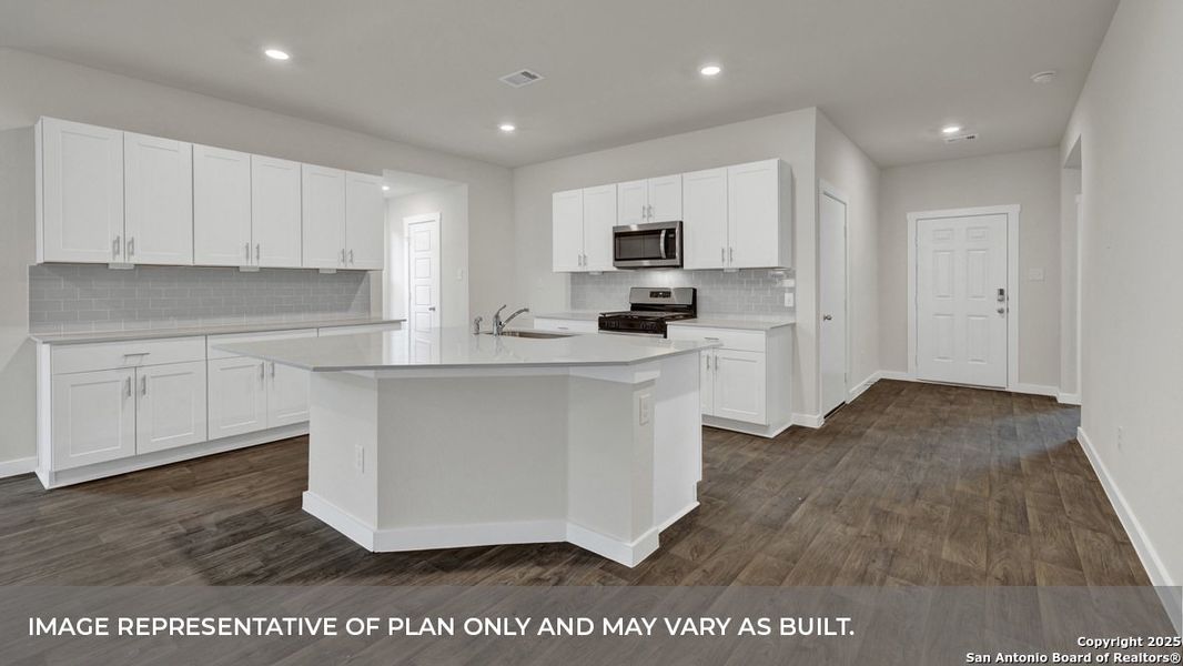 Furnished interior view inside a new home in Trace, San Marcos (Image 5).