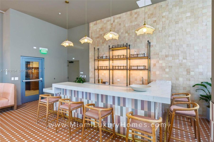 Furnished interior view inside a new home in , Miami (Image 20).