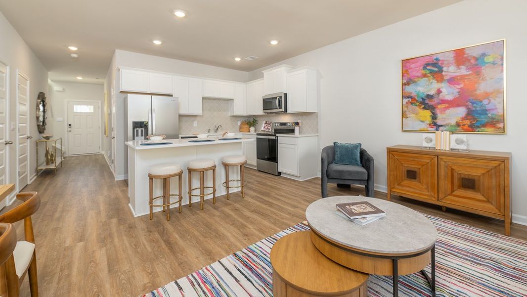 Representative furnished interior of a home built from the Pearson by D.R. Horton in Young's Crossing, Stone Mountain (Image 16). Representative furnished interior of a home built from the Pearson by D.R. Horton in Young's Crossing, Stone Mountain (Image 16).