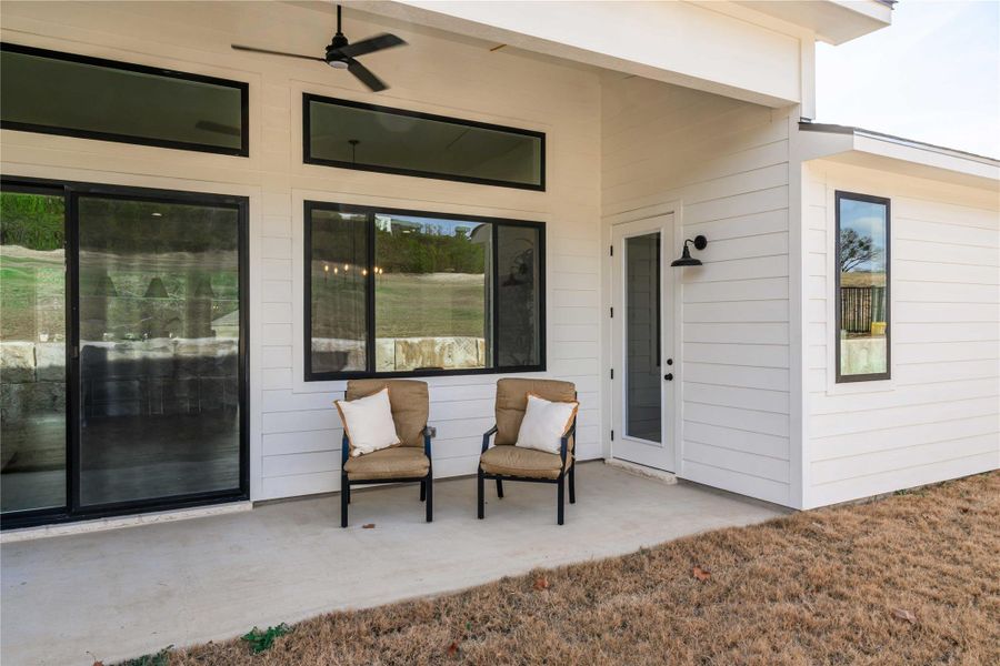 Exterior details and patio area of a home in , Lago Vista (Image 3).
