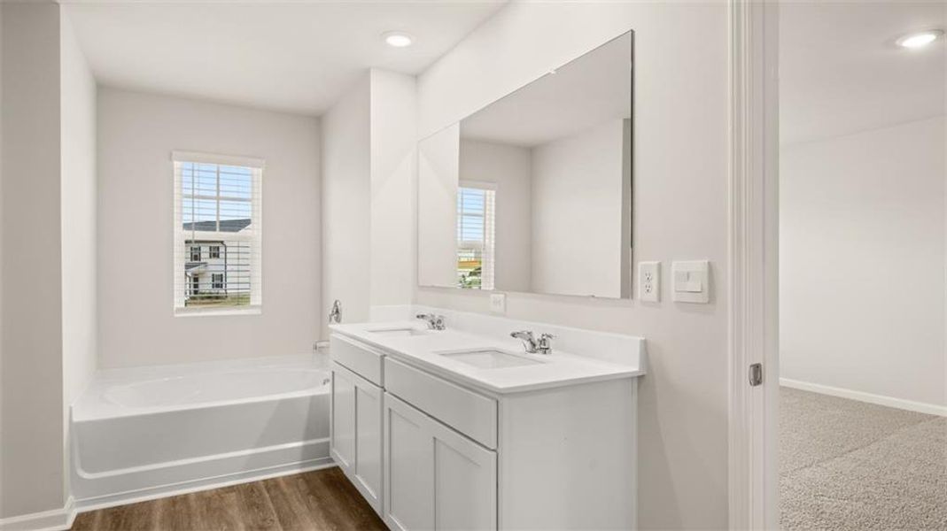 Furnished interior view inside a new home in Cedar Ridge - Locust Grove Station, Locust Grove (Image 5).