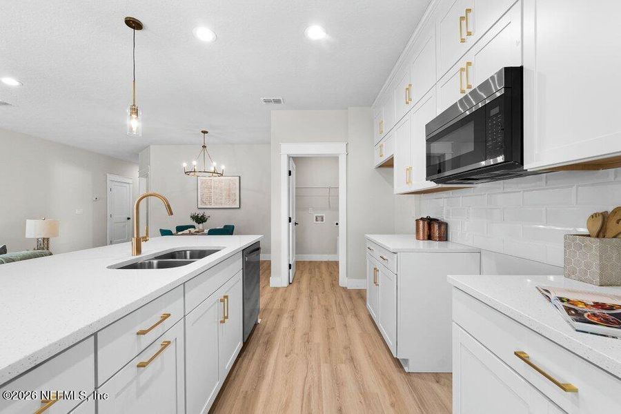 Furnished interior view inside a new home in , Jacksonville (Image 15).