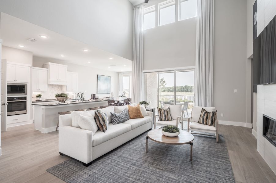 Representative furnished interior of a home built from the Verdin by Tri Pointe Homes in Pecan Ridge, Fulshear (Image 67).