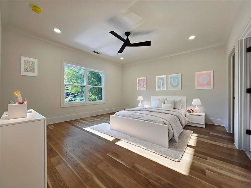 Furnished interior view inside a new home in , Atlanta (Image 10).