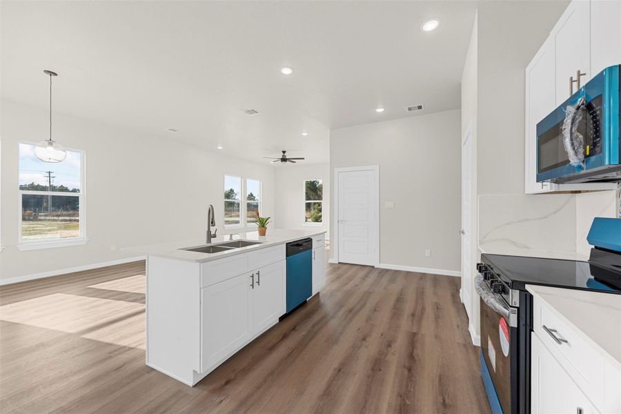 Furnished interior view inside a new home in , Cleveland (Image 8).