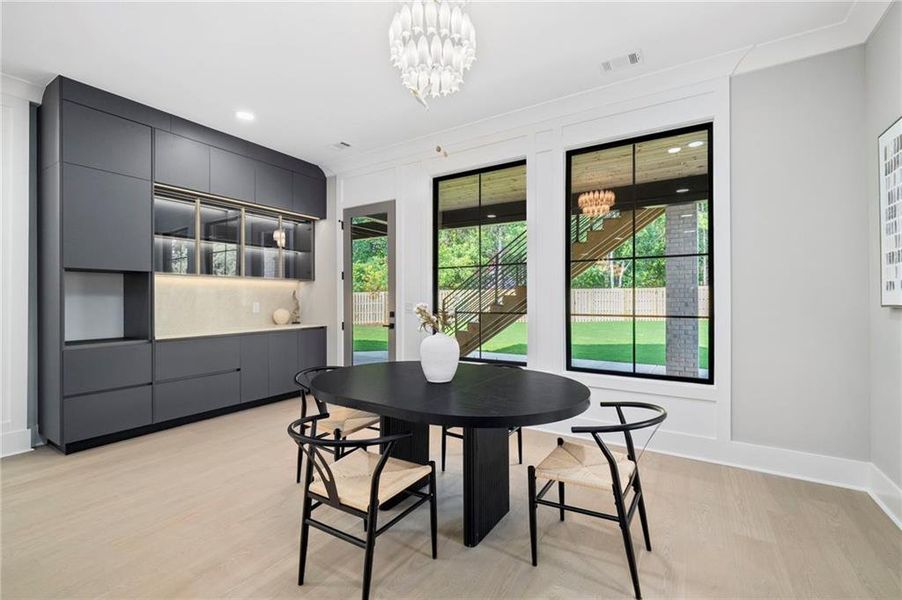 Furnished interior view inside a new home in , Suwanee (Image 38).
