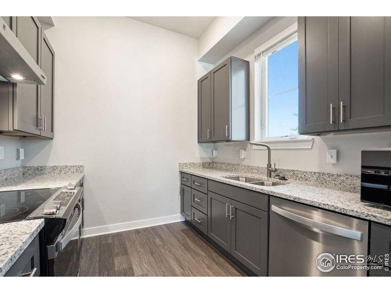 Kitchen with accessible appliances