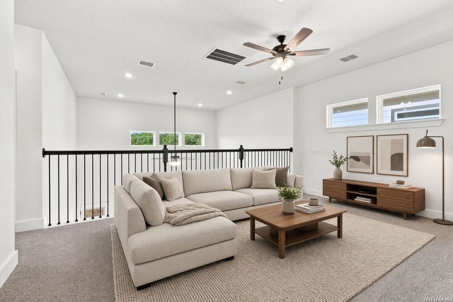 Furnished interior view inside a new home in Crown Ridge Manor, San Antonio (Image 6).
