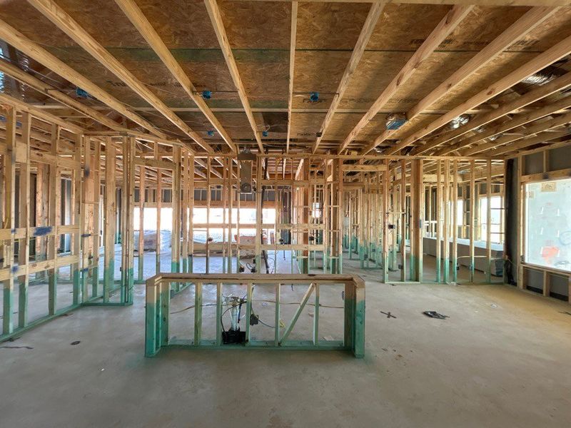 In-progress construction of a new home in Creekview Addition, Van Alstyne, TX (Image 4).