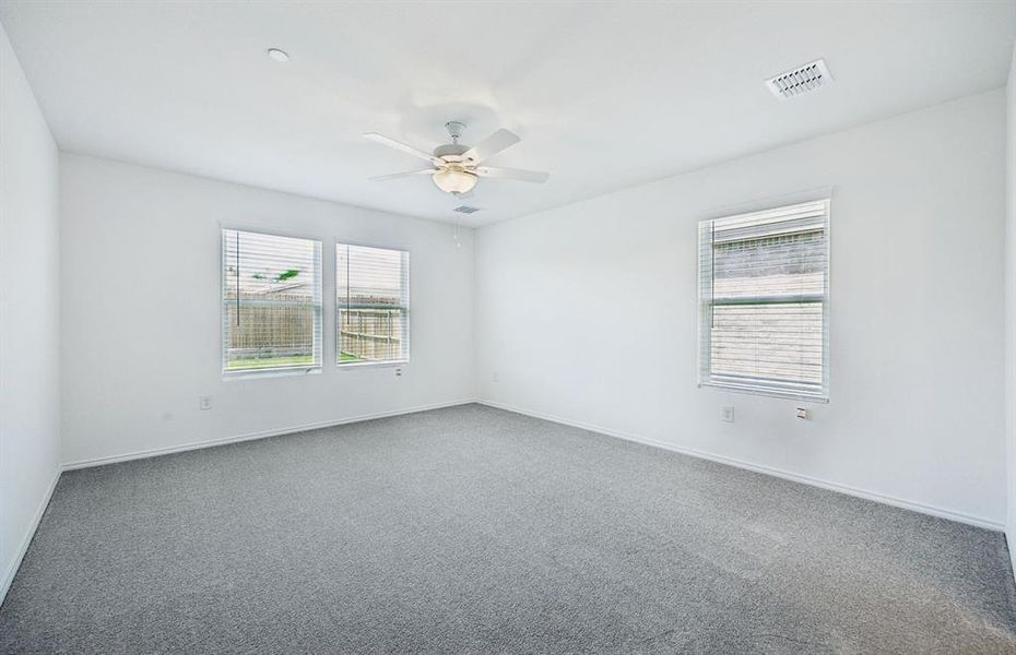 Elegant Owner's suite with beautiful finishes and ample floor space *Real home pictured Elegant Owner's suite with beautiful finishes and ample floor space *Real home pictured