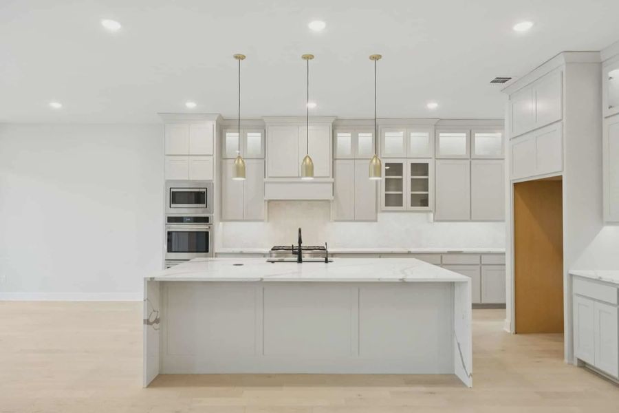 Representative furnished interior of a home built from the Danville by Chesmar Homes in Canyon Falls, Argyle (Image 5).