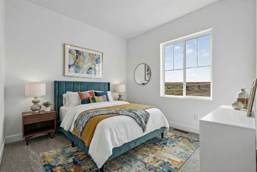 Furnished interior view inside a new home in Trailstone, Arvada (Image 21). Furnished interior view inside a new home in Trailstone, Arvada (Image 21).
