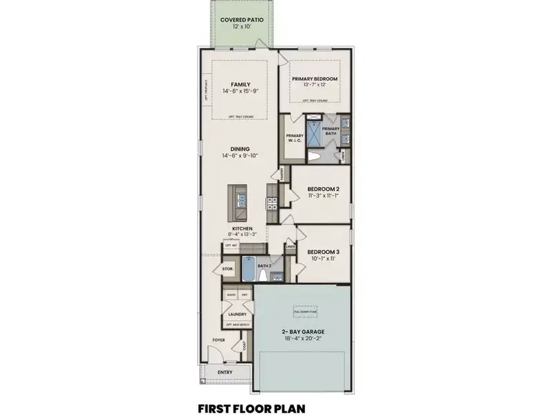 2D floor plan layout of this home in Heartland, Heartland, TX (Image 2). 2D floor plan layout of this home in Heartland, Heartland, TX (Image 2).