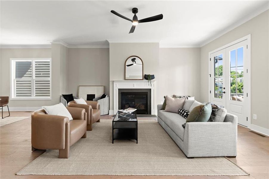 Furnished interior view inside a new home in West Town, Atlanta (Image 42). Furnished interior view inside a new home in West Town, Atlanta (Image 42).