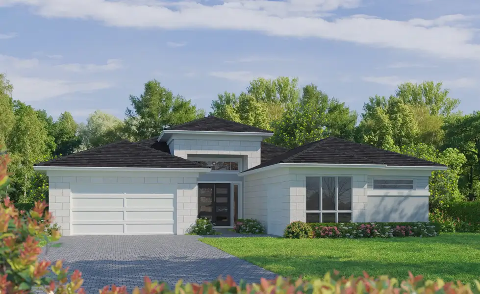 Representative exterior photo of a completed home built from the St. Croix by ICI Homes in Wellen Park, Venice, FL (Image 3). Representative exterior photo of a completed home built from the St. Croix by ICI Homes in Wellen Park, Venice, FL (Image 3).