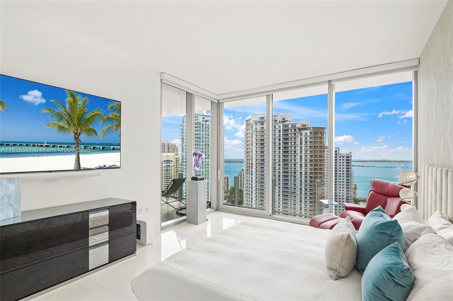 Furnished interior view inside a new home in Aston Martin Residences, Miami (Image 7).