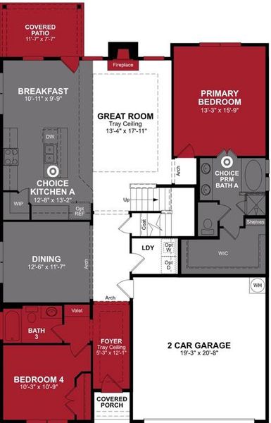 Beazer Homes Legacy Ranch Avalon plan