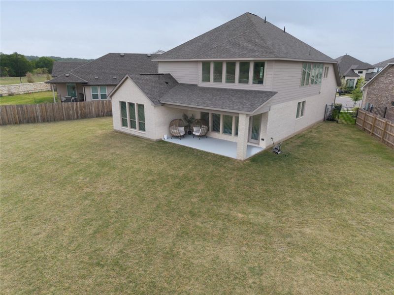Large backyard