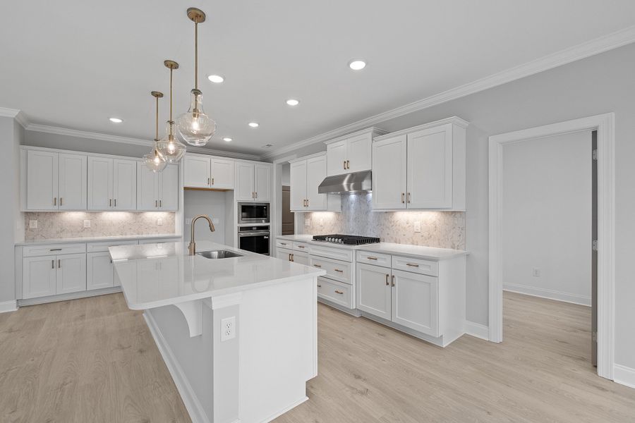 Representative furnished interior of a home built from the The Hampton by RobuckHomes in Baylee Ridge, Selma (Image 100).