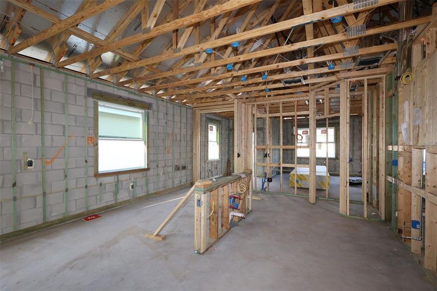 In-progress construction of a new home in Center Lake on the Park, St. Cloud, FL (Image 3).