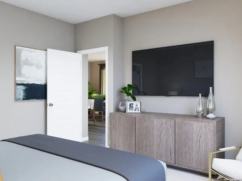 Furnished interior view inside a new home in Timber Creek, San Antonio (Image 11).