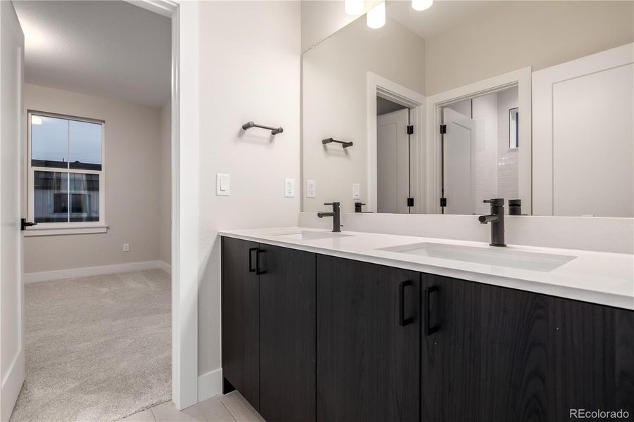 Furnished interior view inside a new home in West Grange, Longmont (Image 17).