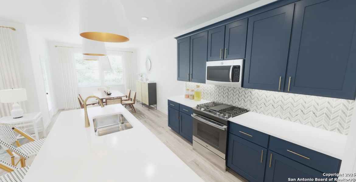 Furnished interior view inside a new home in Enclave at Hennersby Hollow 50's, San Antonio (Image 3).