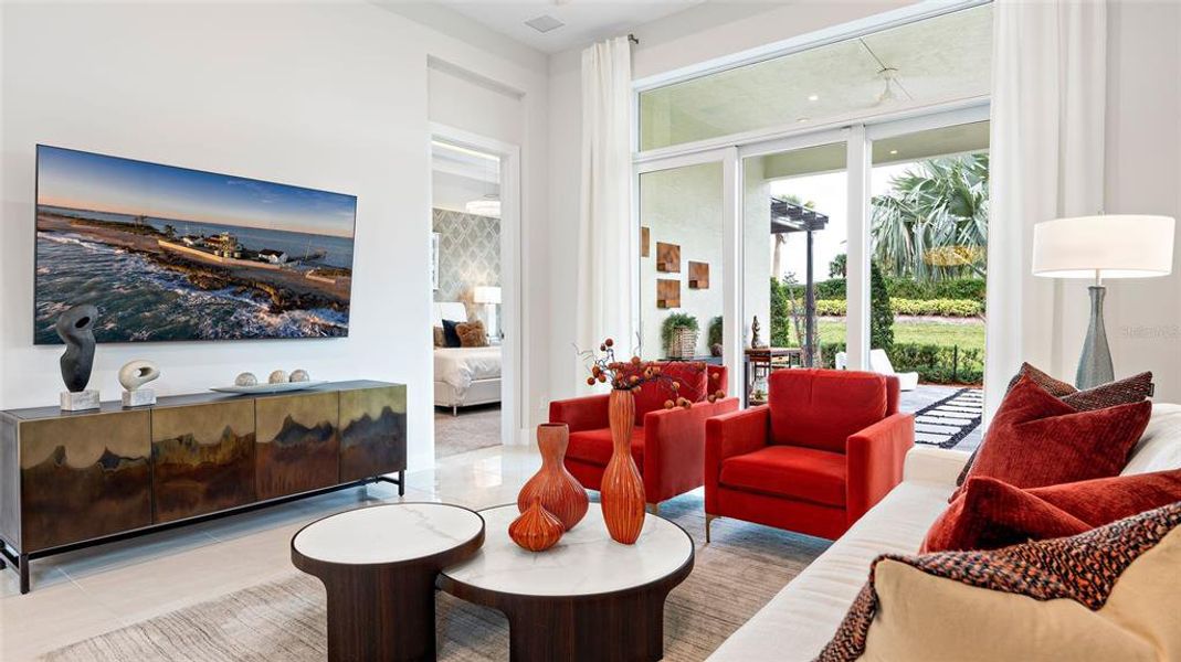 Furnished interior view inside a new home in Cresswind DeLand, Deland (Image 12).
