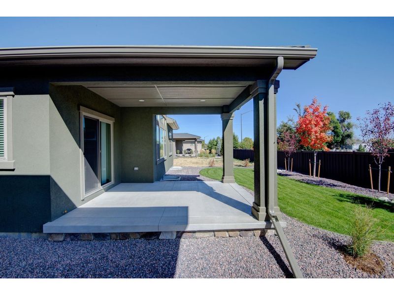 Exterior details and patio area of a home in , Loveland (Image 3).