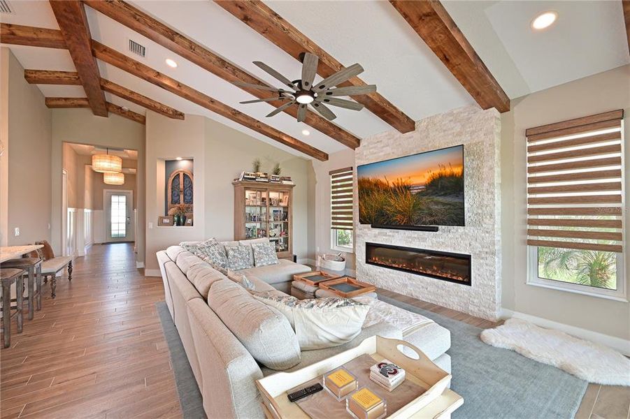 Furnished interior view inside a new home in LakeHouse Cove at Waterside, Sarasota (Image 17).