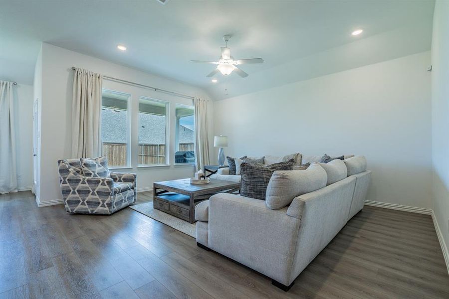 Furnished interior view inside a new home in Devonshire, Forney (Image 7). Furnished interior view inside a new home in Devonshire, Forney (Image 7).